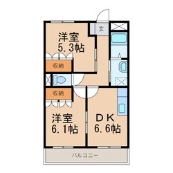 竈山駅 徒歩6分 2階の物件間取画像